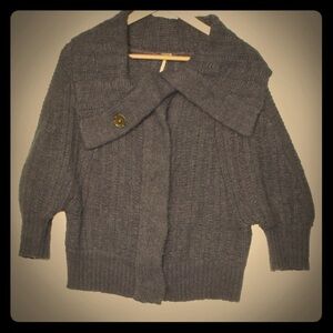 Free People Fold-Over Cardigan